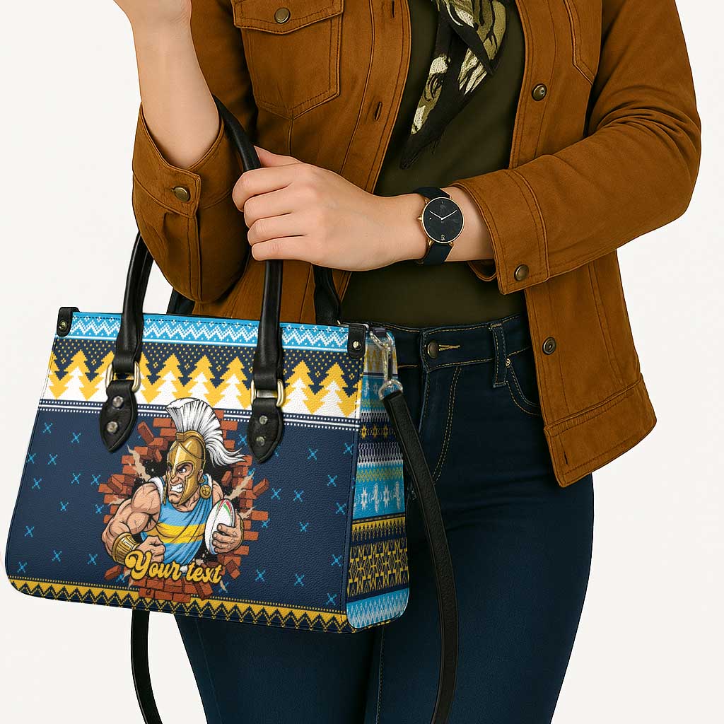 Santa’s Titan Warrior Personalized Leather Bag Christmas Rugby League Spirit - Aussie Hoodie