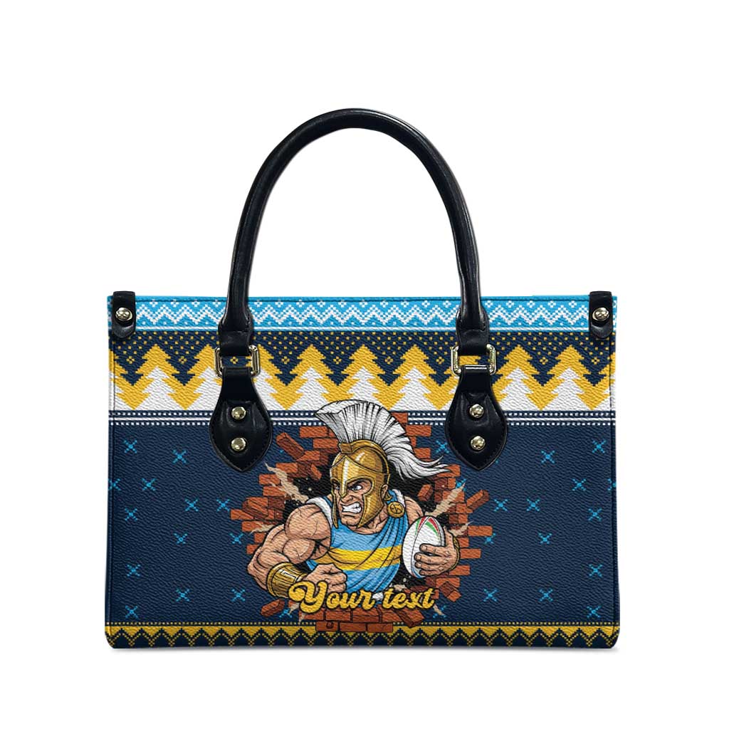 Santa’s Titan Warrior Personalized Leather Bag Christmas Rugby League Spirit - Aussie Hoodie