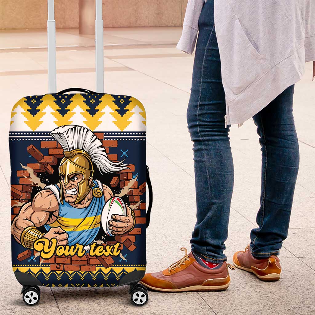 Santa’s Titan Warrior Personalized Luggage Cover Christmas Rugby League Spirit - Aussie Hoodie
