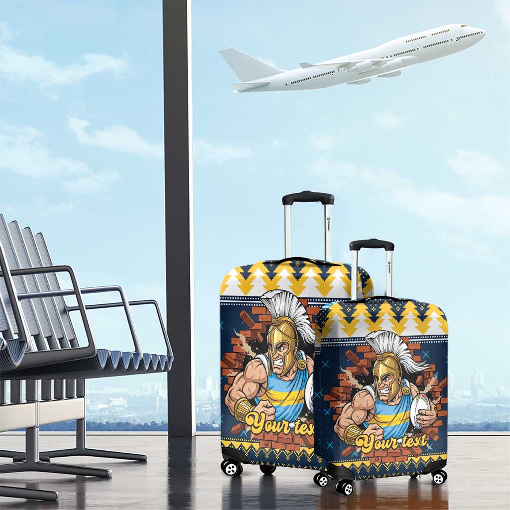 Santa’s Titan Warrior Personalized Luggage Cover Christmas Rugby League Spirit - Aussie Hoodie