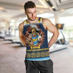 Santa’s Titan Warrior Personalized Men Tank Top Christmas Rugby League Spirit - Aussie Hoodie