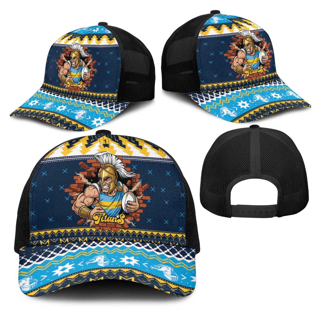 Santa’s Titan Warrior Mesh Trucker Cap Christmas Rugby League Spirit - Aussie Hoodie