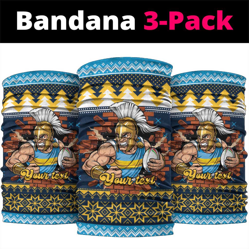 Santa’s Titan Warrior Personalized Neck Gaiter Christmas Rugby League Spirit - Aussie Hoodie