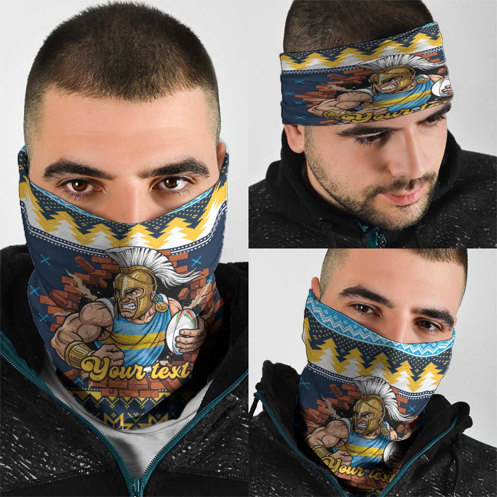 Santa’s Titan Warrior Personalized Neck Gaiter Christmas Rugby League Spirit - Aussie Hoodie