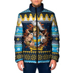 Santa’s Titan Warrior Personalized Padded Jacket Christmas Rugby League Spirit - Aussie Hoodie