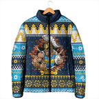 Santa’s Titan Warrior Personalized Padded Jacket Christmas Rugby League Spirit - Aussie Hoodie
