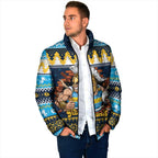 Santa’s Titan Warrior Personalized Padded Jacket Christmas Rugby League Spirit - Aussie Hoodie