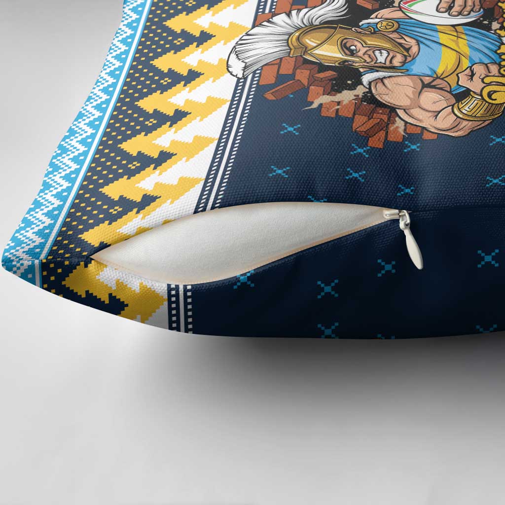 Santa’s Titan Warrior Personalized Pillow Cover Christmas Rugby League Spirit - Aussie Hoodie