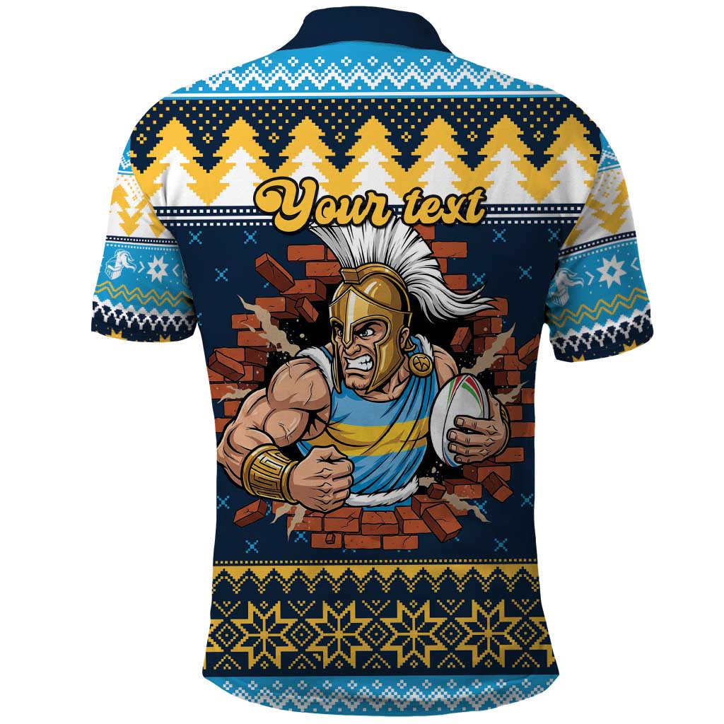 Santa’s Titan Warrior Personalized Polo Shirt Christmas Rugby League Spirit - Aussie Hoodie