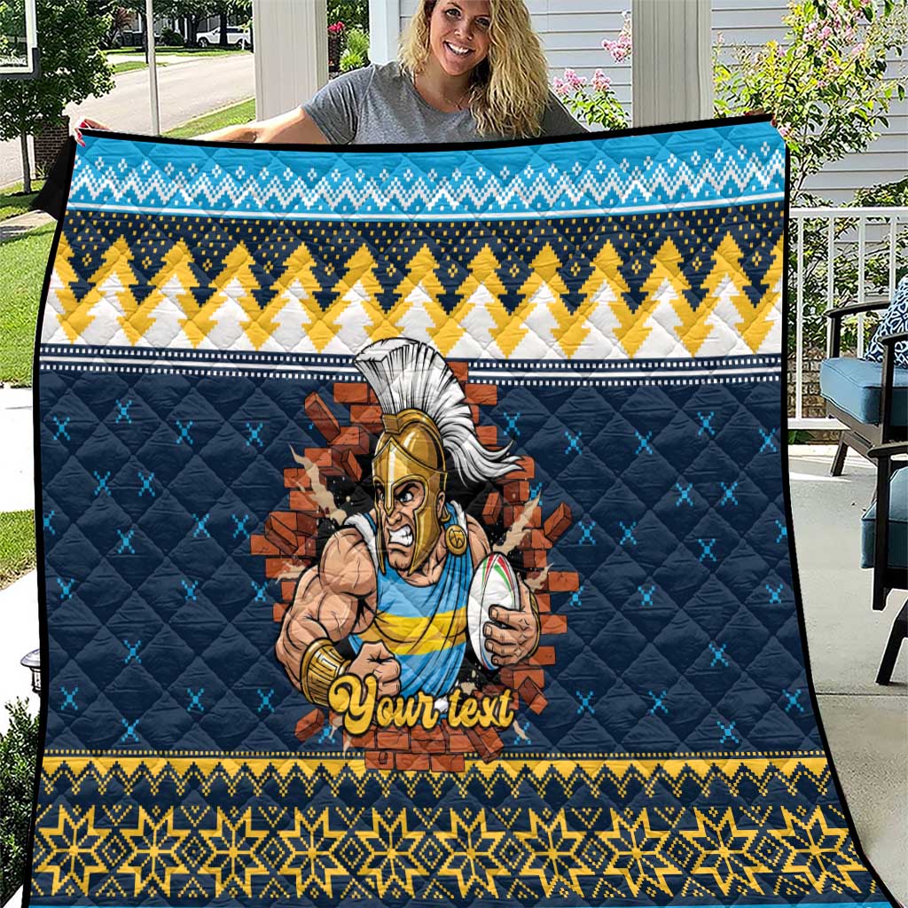 Santa’s Titan Warrior Personalized Quilt Christmas Rugby League Spirit - Aussie Hoodie