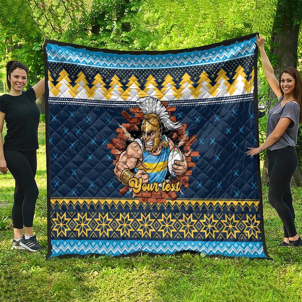 Santa’s Titan Warrior Personalized Quilt Christmas Rugby League Spirit - Aussie Hoodie