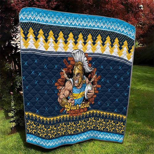 Santa’s Titan Warrior Personalized Quilt Christmas Rugby League Spirit - Aussie Hoodie