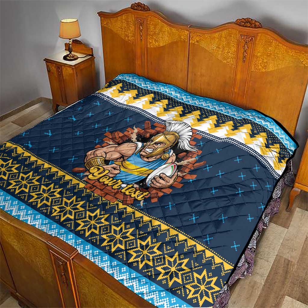 Santa’s Titan Warrior Personalized Quilt Christmas Rugby League Spirit - Aussie Hoodie