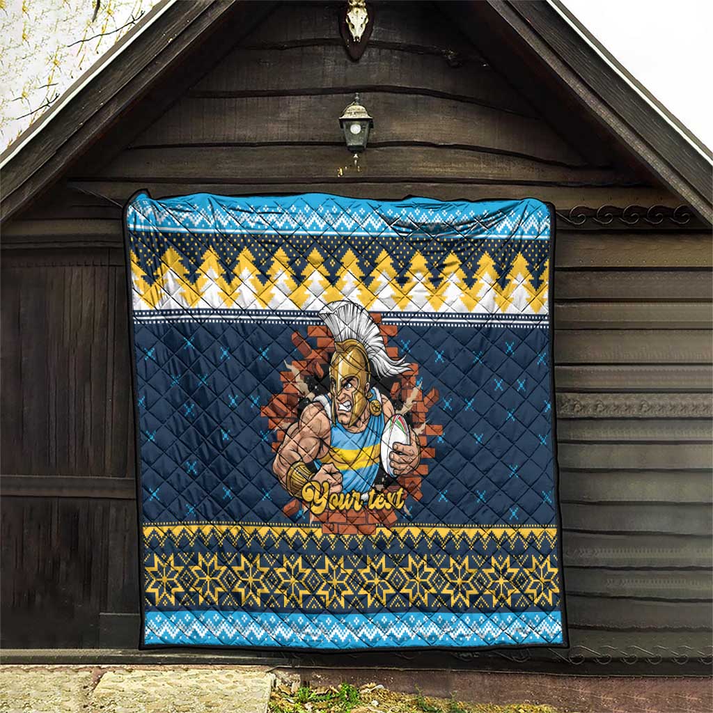Santa’s Titan Warrior Personalized Quilt Christmas Rugby League Spirit - Aussie Hoodie