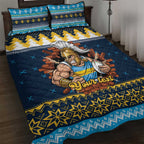 Santa’s Titan Warrior Personalized Quilt Bed Set Christmas Rugby League Spirit - Aussie Hoodie
