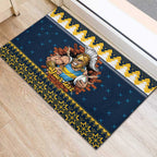 Santa’s Titan Warrior Personalized Rubber Doormat Christmas Rugby League Spirit - Aussie Hoodie
