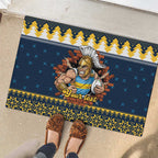 Santa’s Titan Warrior Personalized Rubber Doormat Christmas Rugby League Spirit - Aussie Hoodie