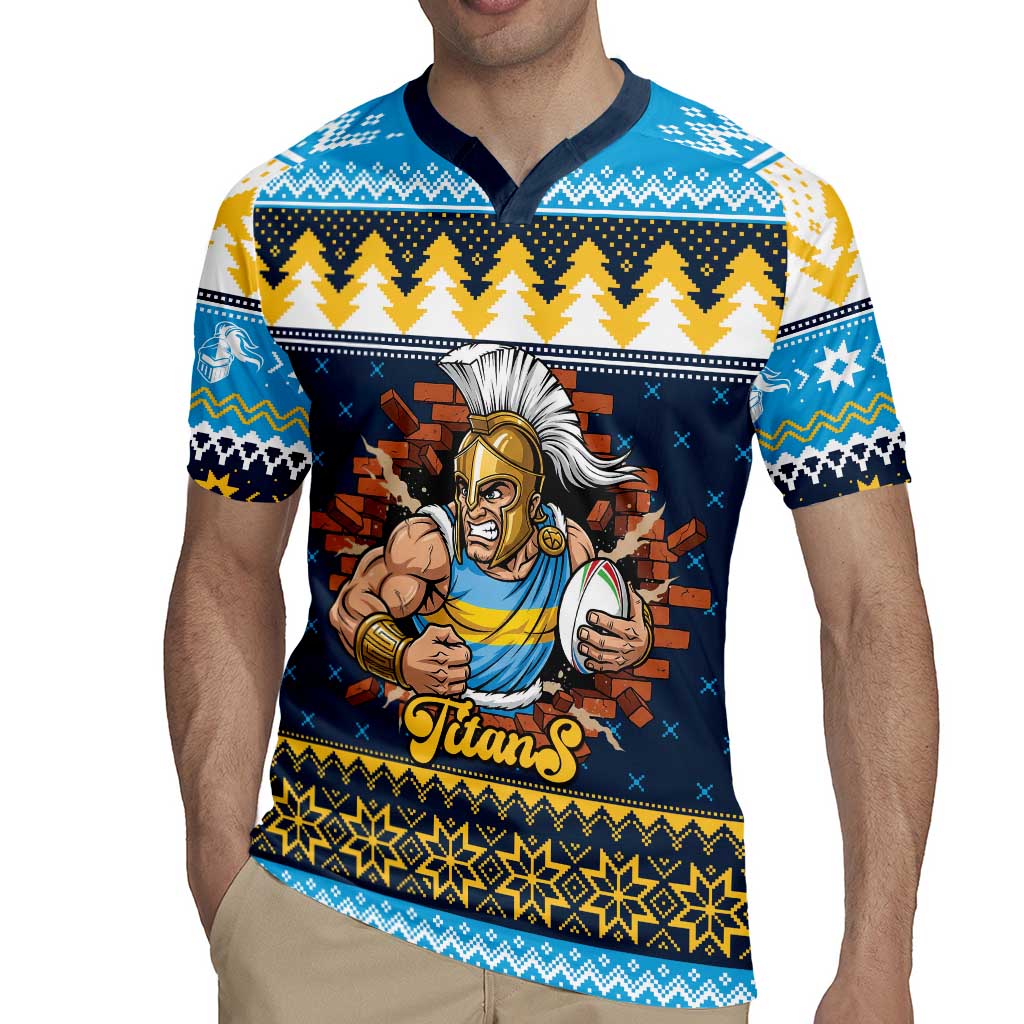 Santa’s Titan Warrior Personalized Rugby Jersey Christmas Rugby League Spirit - Aussie Hoodie