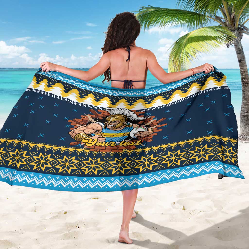 Santa’s Titan Warrior Personalized Sarong Christmas Rugby League Spirit - Aussie Hoodie