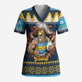 Santa’s Titan Warrior Personalized Scrub Top Christmas Rugby League Spirit - Aussie Hoodie
