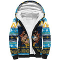 Santa’s Titan Warrior Personalized Sherpa Hoodie Christmas Rugby League Spirit - Aussie Hoodie
