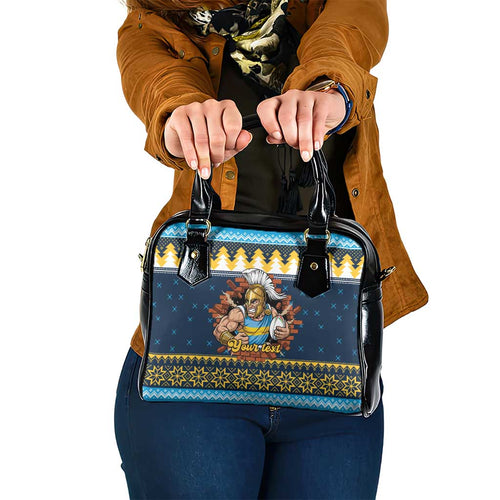 Santa’s Titan Warrior Personalized Shoulder Handbag Christmas Rugby League Spirit - Aussie Hoodie