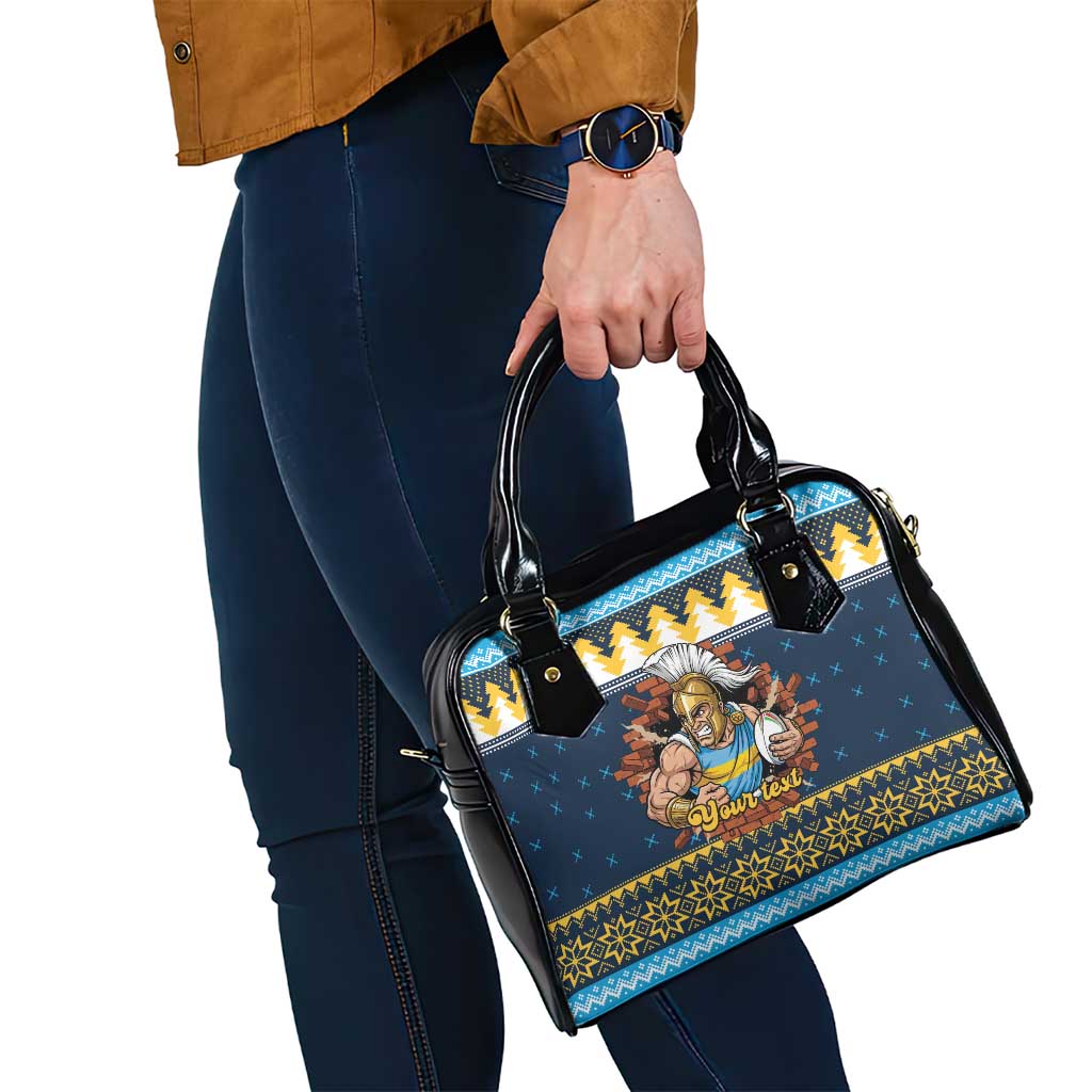 Santa’s Titan Warrior Personalized Shoulder Handbag Christmas Rugby League Spirit - Aussie Hoodie
