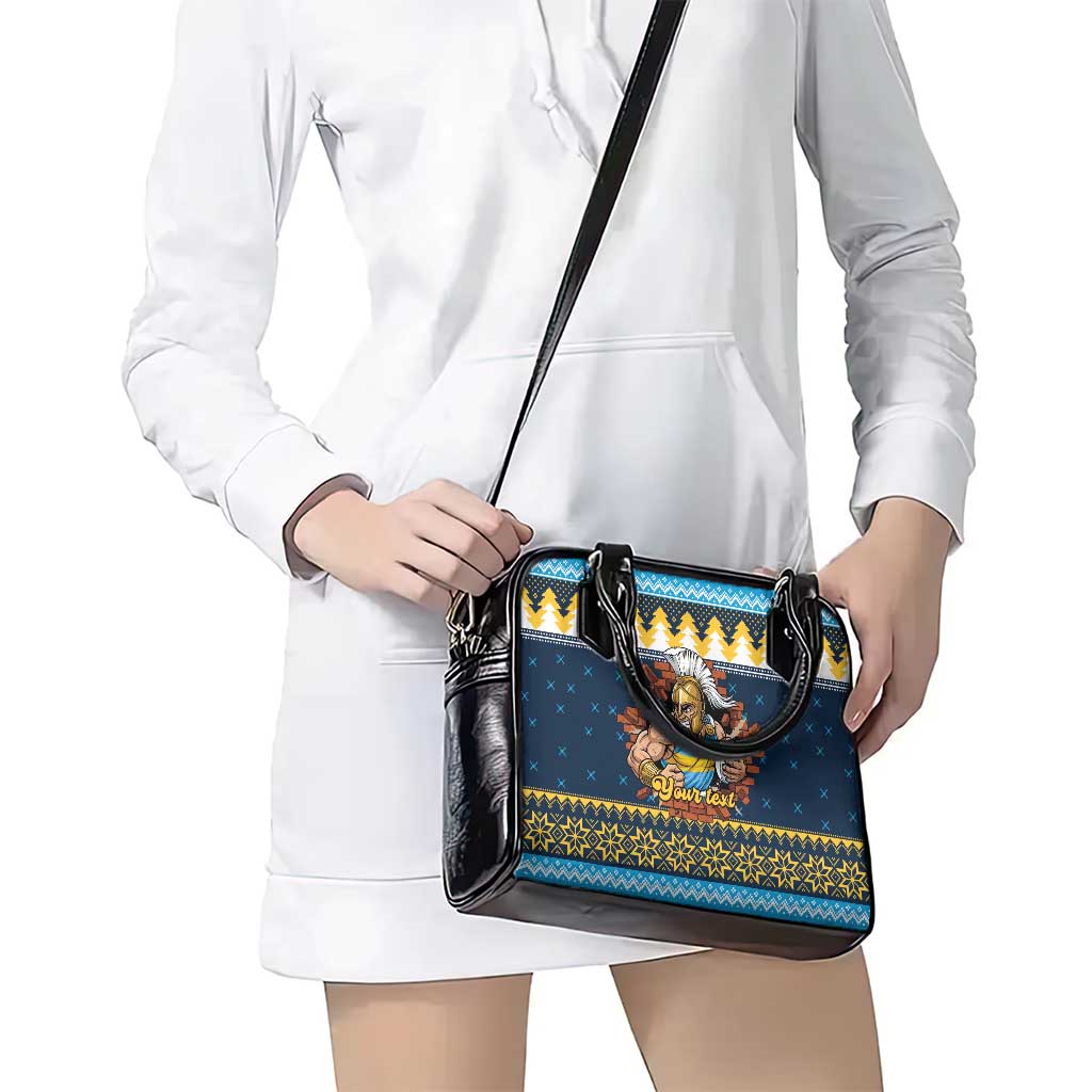 Santa’s Titan Warrior Personalized Shoulder Handbag Christmas Rugby League Spirit - Aussie Hoodie