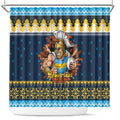 Santa’s Titan Warrior Personalized Shower Curtain Christmas Rugby League Spirit - Aussie Hoodie
