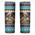 Santa’s Titan Warrior Personalized Skinny Tumbler Christmas Rugby League Spirit - Aussie Hoodie