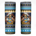 Santa’s Titan Warrior Personalized Skinny Tumbler Christmas Rugby League Spirit - Aussie Hoodie