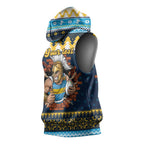 Santa’s Titan Warrior Personalized Sleeveless Hoodie Christmas Rugby League Spirit - Aussie Hoodie