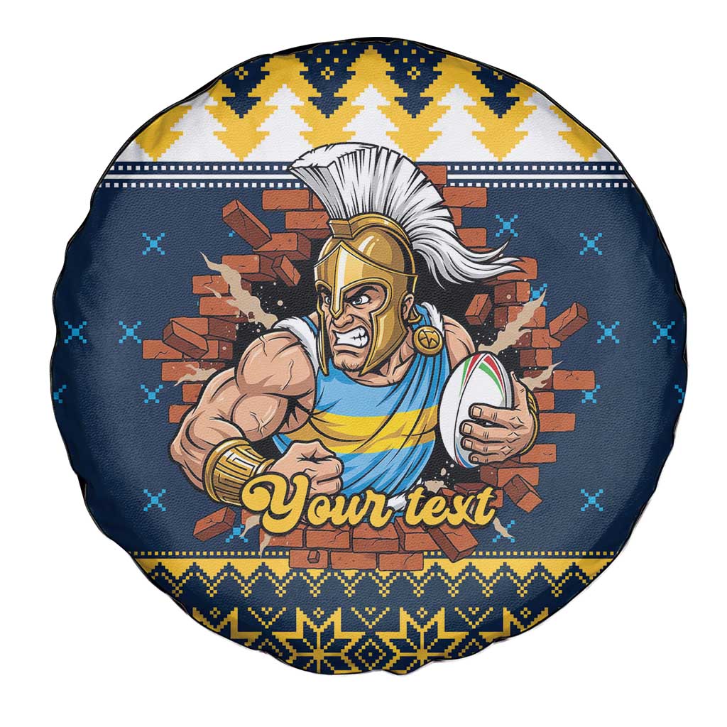 Santa’s Titan Warrior Personalized Spare Tire Cover Christmas Rugby League Spirit - Aussie Hoodie