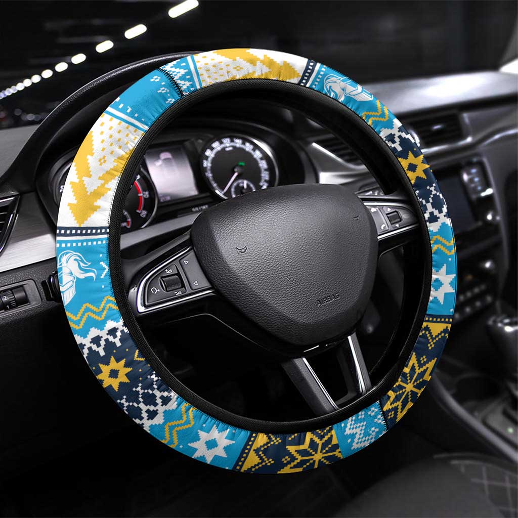 Santa’s Titan Warrior Steering Wheel Cover Christmas Rugby League Spirit - Aussie Hoodie