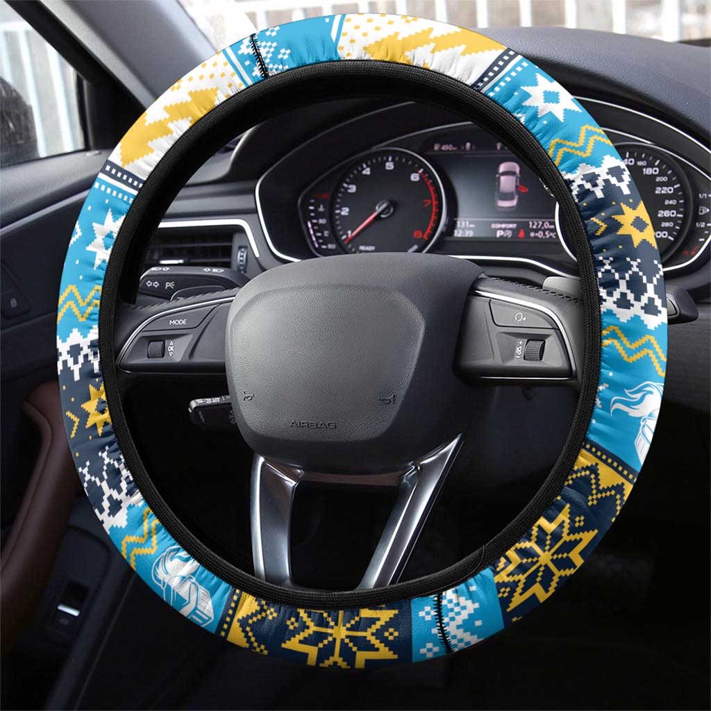 Santa’s Titan Warrior Steering Wheel Cover Christmas Rugby League Spirit - Aussie Hoodie