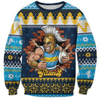 Santa’s Titan Warrior Personalized Sweatshirt Christmas Rugby League Spirit - Aussie Hoodie