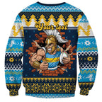 Santa’s Titan Warrior Personalized Sweatshirt Christmas Rugby League Spirit - Aussie Hoodie