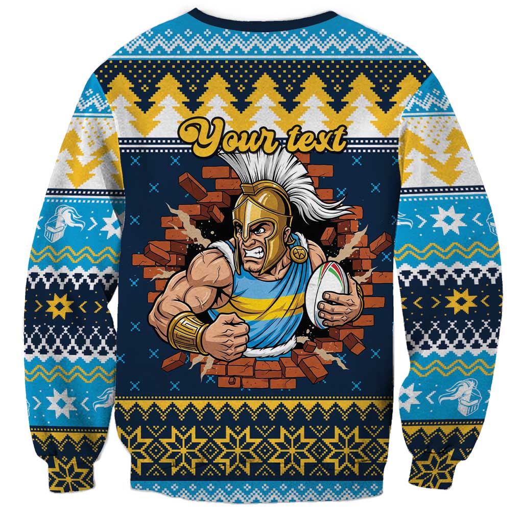 Santa’s Titan Warrior Personalized Sweatshirt Christmas Rugby League Spirit - Aussie Hoodie