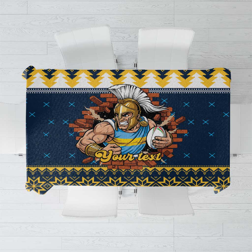 Santa’s Titan Warrior Personalized Tablecloth Christmas Rugby League Spirit - Aussie Hoodie