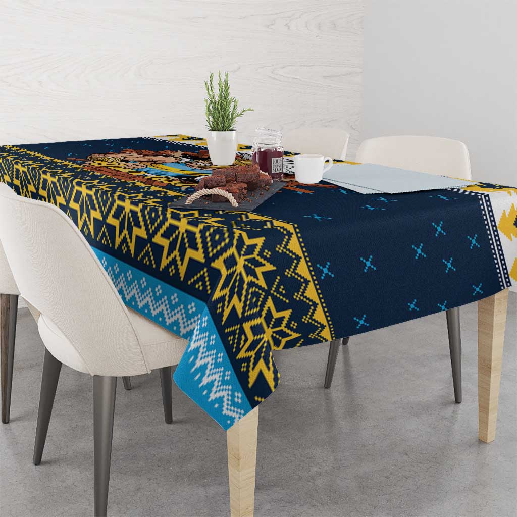 Santa’s Titan Warrior Personalized Tablecloth Christmas Rugby League Spirit - Aussie Hoodie
