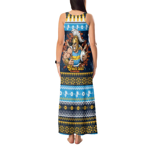 Santa’s Titan Warrior Personalized Tank Maxi Dress Christmas Rugby League Spirit - Aussie Hoodie