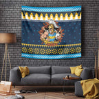 Santa’s Titan Warrior Personalized Tapestry Christmas Rugby League Spirit - Aussie Hoodie