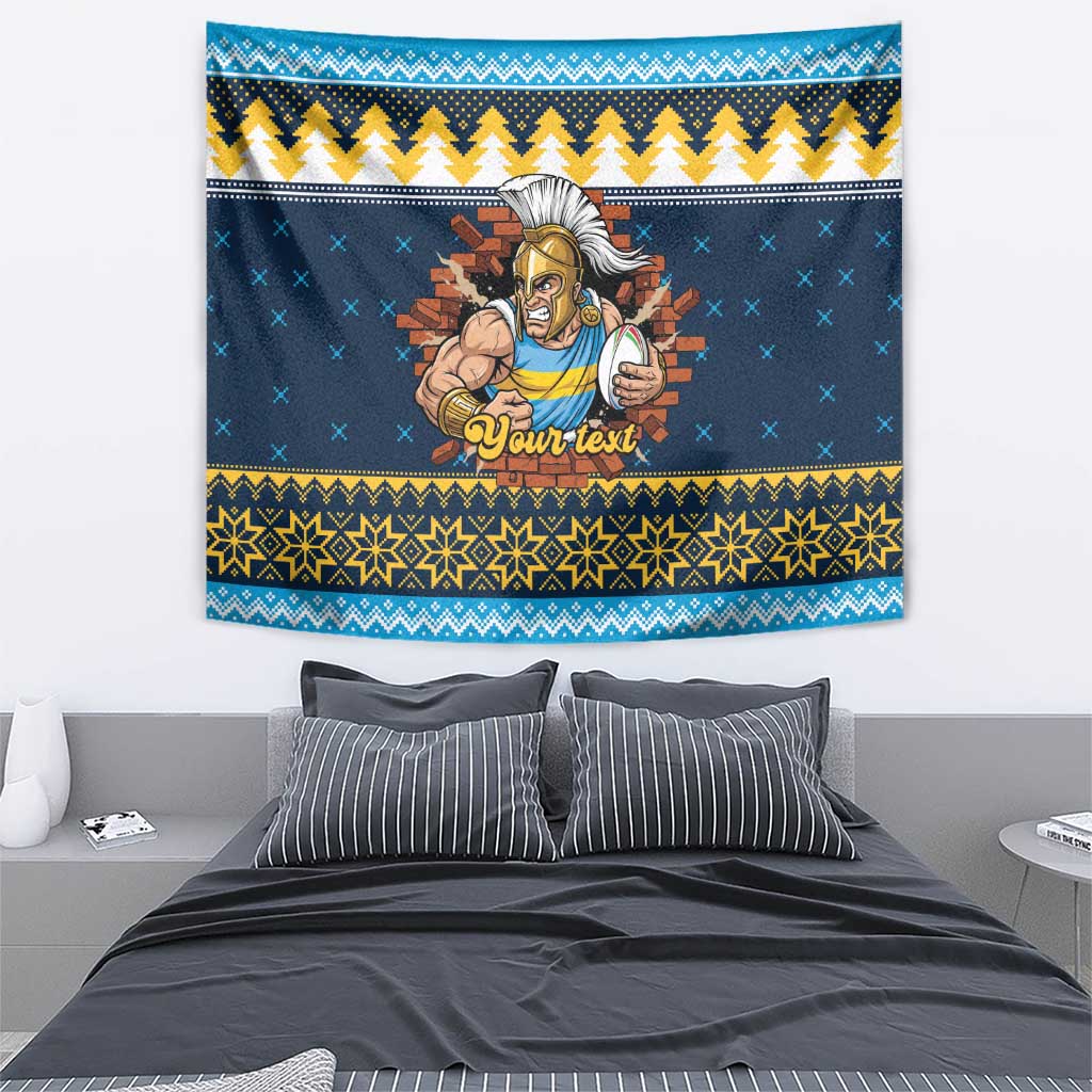 Santa’s Titan Warrior Personalized Tapestry Christmas Rugby League Spirit - Aussie Hoodie