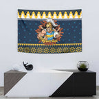 Santa’s Titan Warrior Personalized Tapestry Christmas Rugby League Spirit - Aussie Hoodie