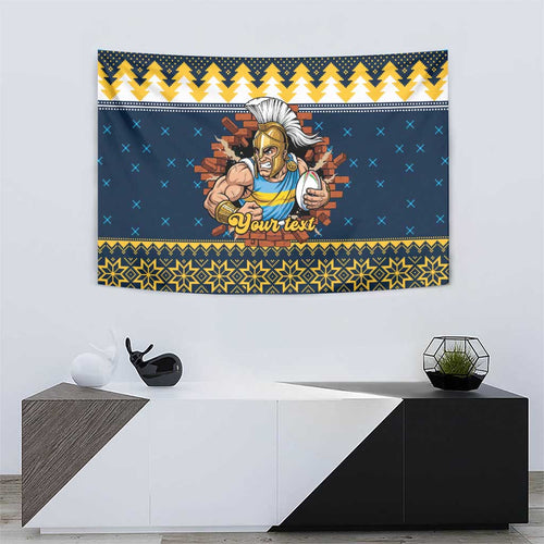 Santa’s Titan Warrior Personalized Tapestry Christmas Rugby League Spirit - Aussie Hoodie