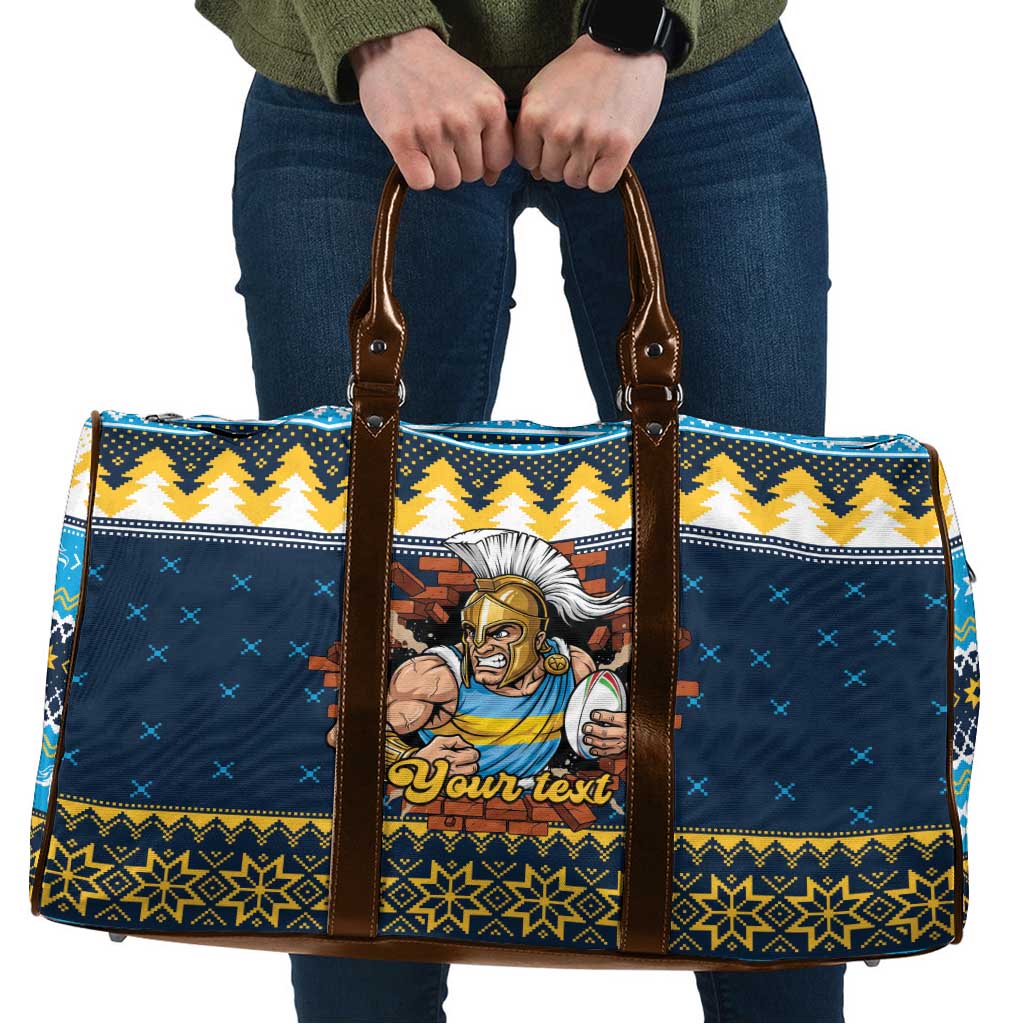 Santa’s Titan Warrior Personalized Travel Bag Christmas Rugby League Spirit - Aussie Hoodie
