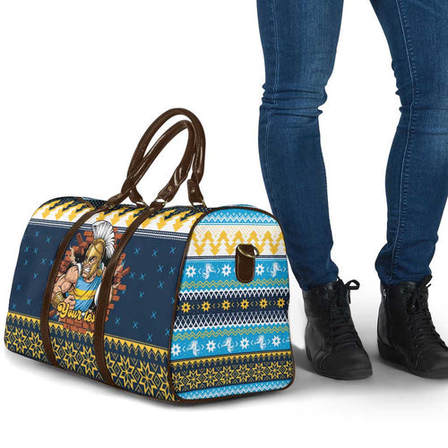 Santa’s Titan Warrior Personalized Travel Bag Christmas Rugby League Spirit - Aussie Hoodie