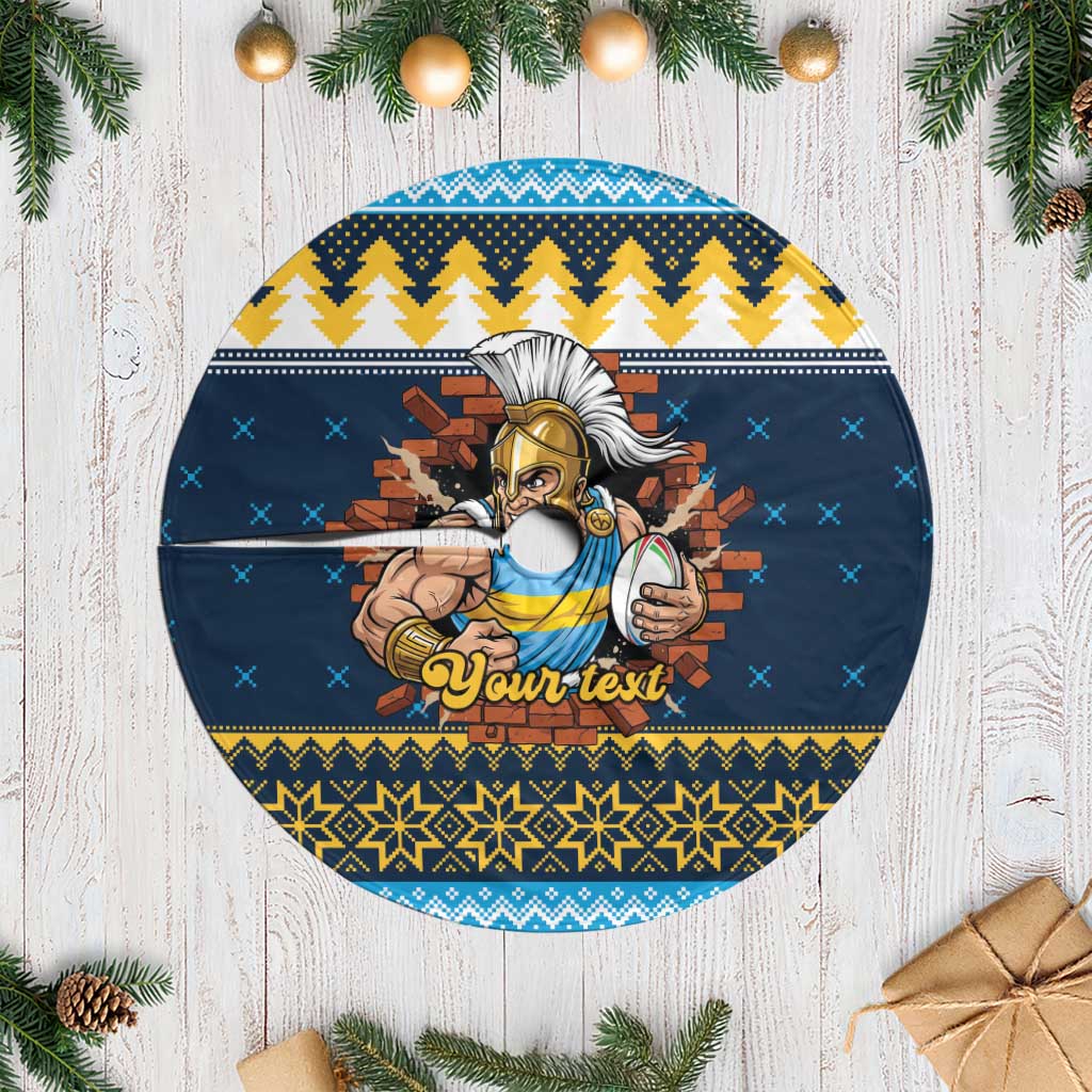 Santa’s Titan Warrior Personalized Tree Skirt Christmas Rugby League Spirit - Aussie Hoodie