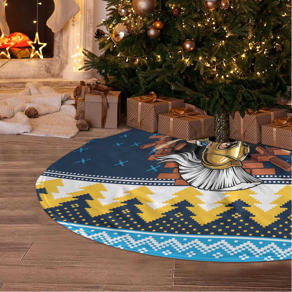 Santa’s Titan Warrior Personalized Tree Skirt Christmas Rugby League Spirit - Aussie Hoodie