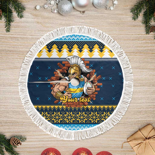 Santa’s Titan Warrior Personalized Tree Skirt Christmas Rugby League Spirit - Aussie Hoodie